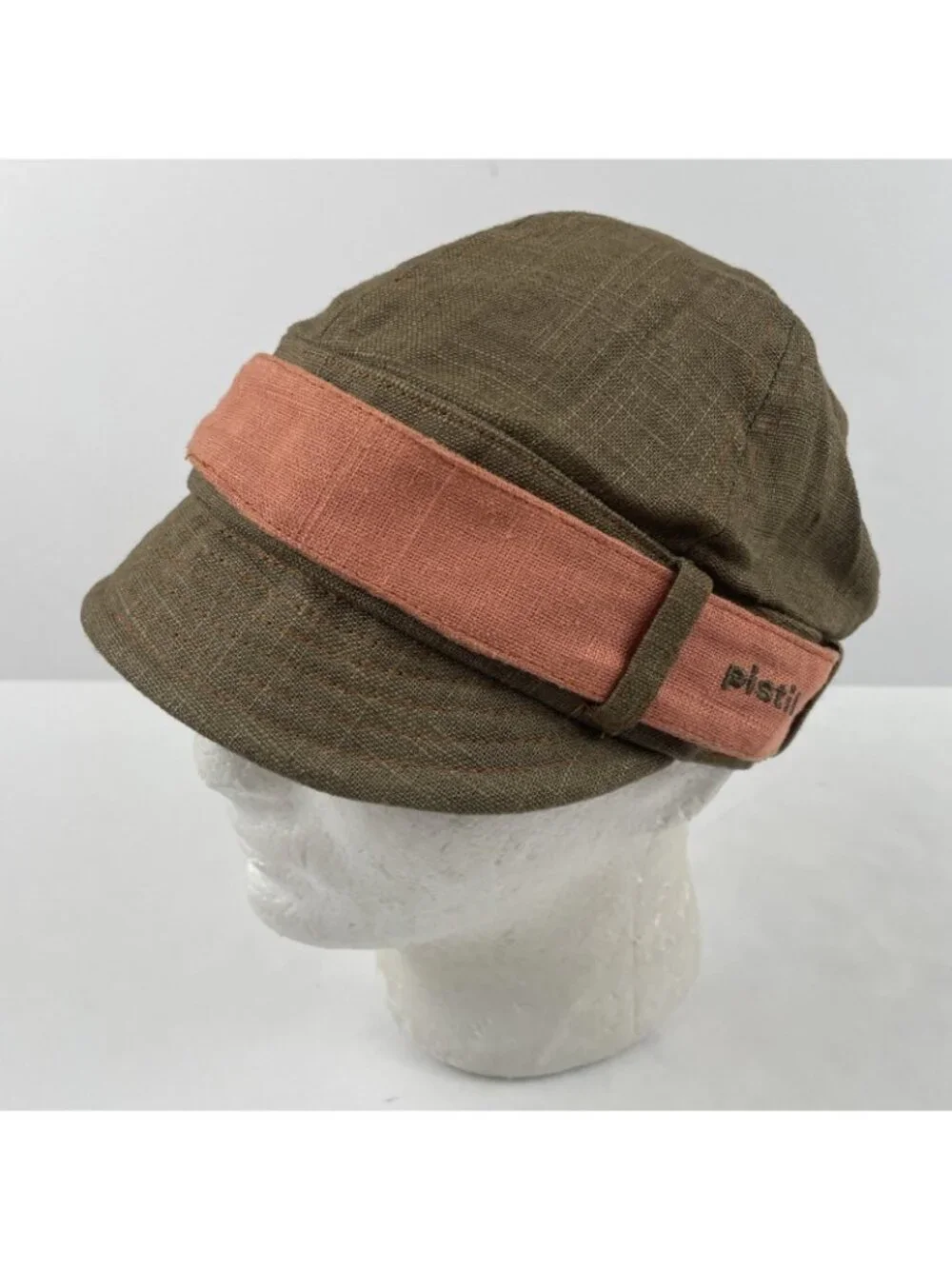 Pistil Cadet Cap Hat with Orange Band Women’s OS Parker Tobacco Twill
